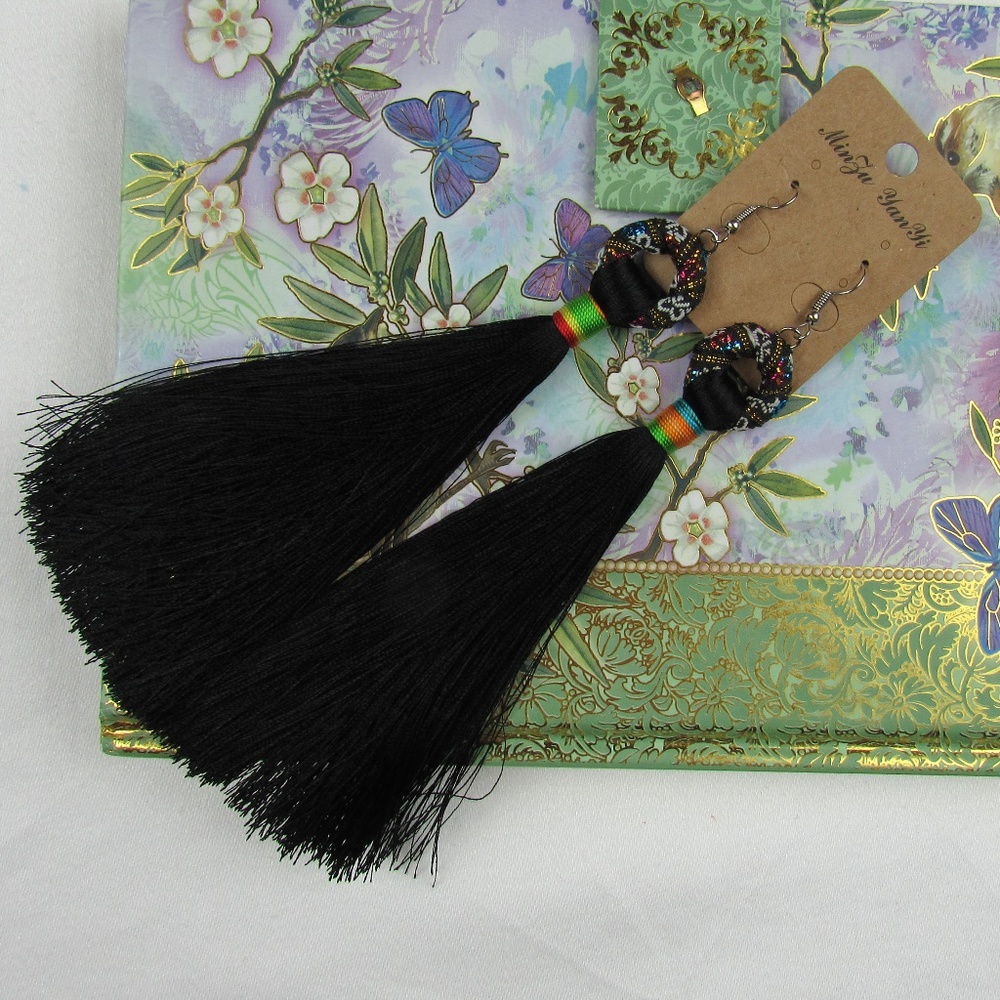 🌺Ethnic Bohemian Circle Long Tassle Earrings🌺